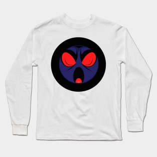 Scary halloween toon creature face Long Sleeve T-Shirt